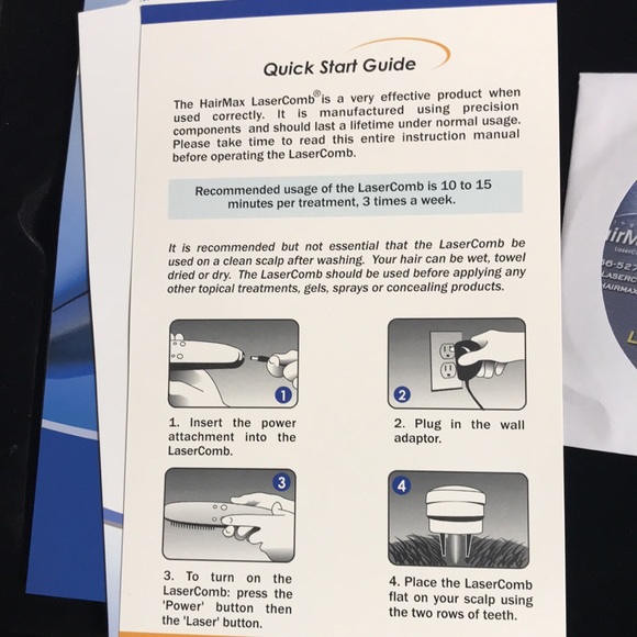 Hairmax brand Lazer Comb and Leather Case - Picture 4 of 7